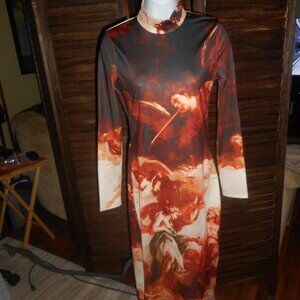 NWOT Renaissance Baroque  Print dress, size medium